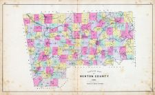 Benton County Outline Map - School Districts, Benton County 1903